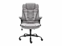 vidaxl Silla de oficina de piel de ante sintética claro Gris Sale