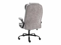 vidaxl Silla de oficina de piel de ante sintética claro Gris Sale