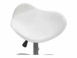 Silla de oficina de piel sintética blanca Blanco Online
