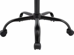 Vente-unique Silla De Escritorio|Silla de oficina de terciopelo y acero en color con altura ajustable - TOARA