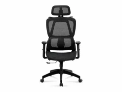 ADEC Silla de oficina Ergo altura regulable transpirable 118-124x70x70 cm Negro Best
