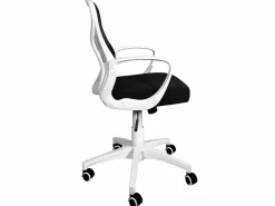 Kayelles Silla De Escritorio|Silla de oficina ergonómica, asiento de malla reclinable, soporte lumbar, altura ajustable, giratorio, ruedas suaves FEST