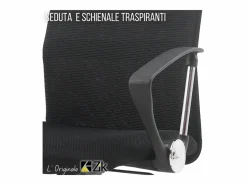 Silla de Oficina Ergonómica Giratoria con Reposabrazos, Ejecutiva, - ZIK^ Hot