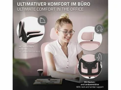Silla de oficina ergonomica, asiento ordenador regulable con reposacabezas^ML-DESIGN Online