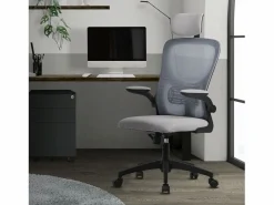 Silla de oficina ergonomica, asiento ordenador regulable con reposacabezas^ML-DESIGN New