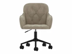 Silla de oficina giratoria de terciopelo claro^Clicnbuy New