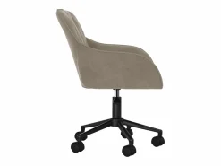 Silla de oficina giratoria de terciopelo claro^Clicnbuy New