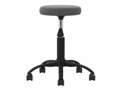 Silla de oficina giratoria de terciopelo gris oscuro^ Best