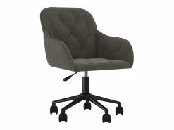 Clicnbuy Silla De Escritorio|Silla de oficina giratoria de terciopelo oscuro