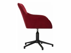 Silla de oficina giratoria de terciopelo tinto^Clicnbuy Discount