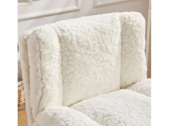 Hauss Spole Silla De Escritorio|Silla de oficina giratoria de tela morada con doble cojín - Altura regulable