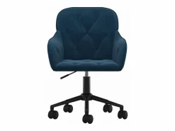 Silla de oficina giratoria terciopelo ES320595 Azul Sale
