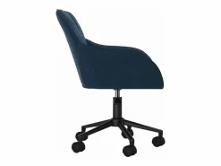 Silla de oficina giratoria terciopelo ES320595 Azul Sale