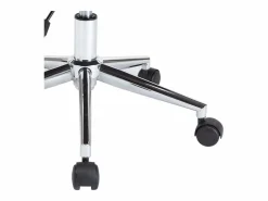 Clicnbuy Silla de oficina giratoria de madera curvada y tela Gris Discount
