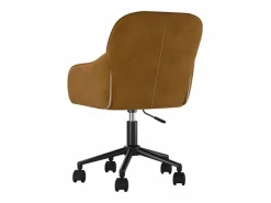 Clicnbuy Silla de oficina giratoria de terciopelo marrón Marru00f3n Discount