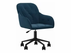 Clicnbuy Silla de oficina giratoria terciopelo Azul Online