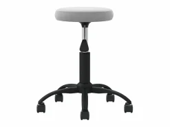 Silla de oficina giratoria de terciopelo gris claro^ Online