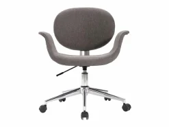 Silla de oficina giratoria de tela ES67913 Gris New
