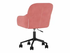 Clicnbuy Silla de oficina giratoria de terciopelo Rosa Best