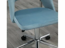 Silla de oficina giratoria, altura regulable, terciopelo , ergonómica (49x60x91 cm)^ New