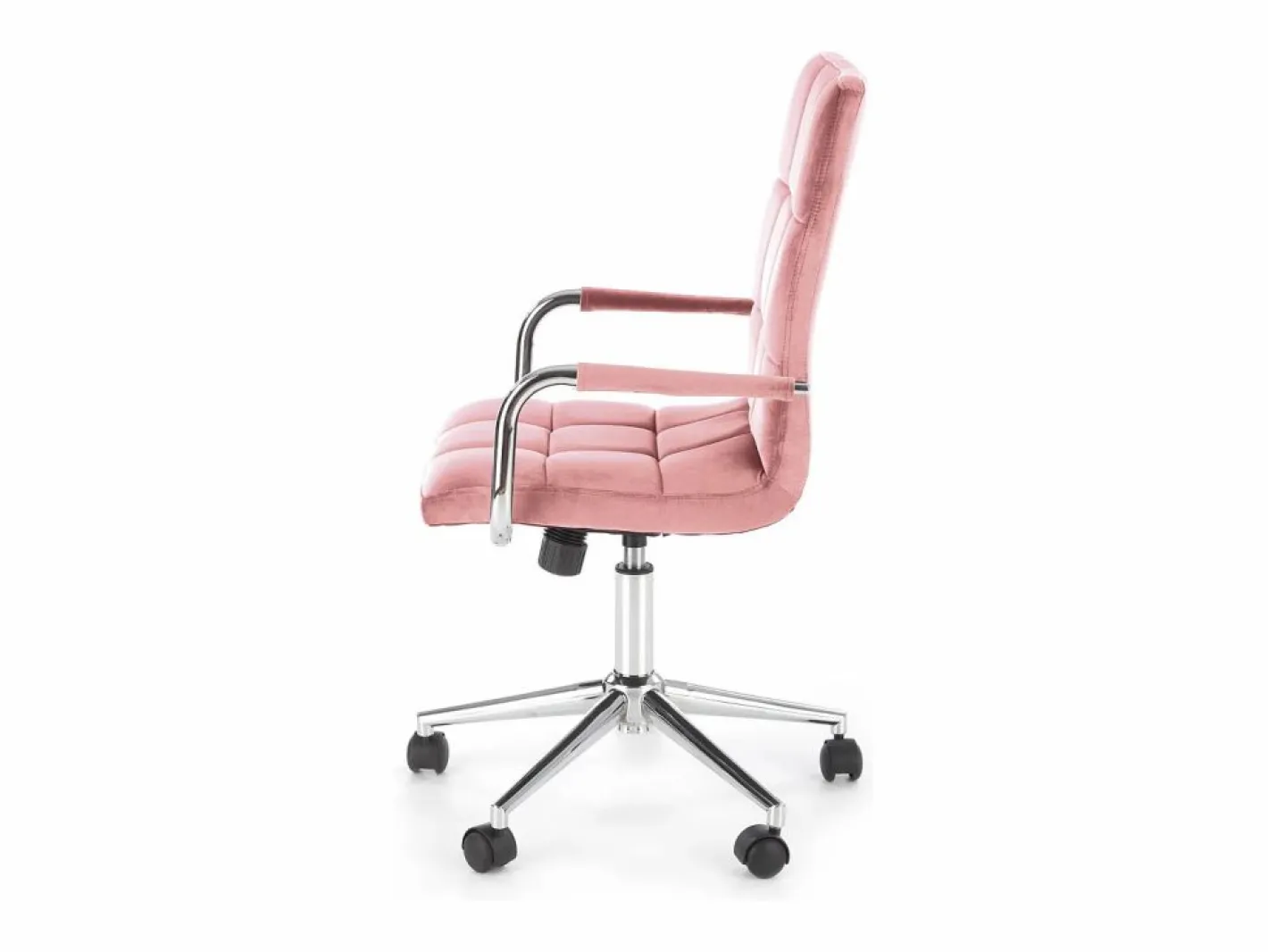 MSO Silla De Oficina|Silla de oficina infantil MAC de terciopelo con estructura de metal cromado