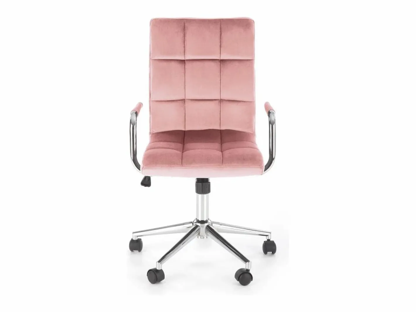 MSO Silla De Oficina|Silla de oficina infantil MAC de terciopelo con estructura de metal cromado