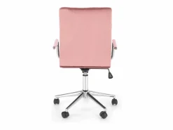 MSO Silla De Oficina|Silla de oficina infantil MAC de terciopelo con estructura de metal cromado