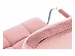 MSO Silla De Oficina|Silla de oficina infantil MAC de terciopelo con estructura de metal cromado