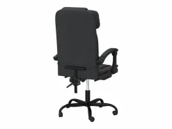 Clicnbuy Silla de oficina reclinable cuero sintético Negro Online