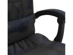 Clicnbuy Silla de oficina reclinable cuero sintético Negro Online