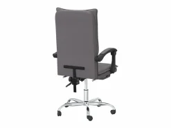 Silla de oficina reclinable cuero sintético^Clicnbuy New