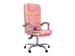 Silla de oficina reclinable masaje cuero sintético^Clicnbuy Best