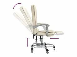 Silla de oficina reclinable masaje cuero sintético color^Clicnbuy Clearance