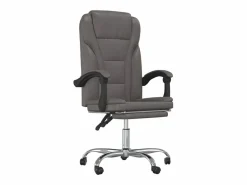 Silla de oficina reclinable cuero sintético^Clicnbuy