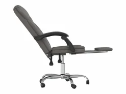 Silla de oficina reclinable cuero sintético^Clicnbuy