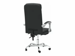 Clicnbuy Silla de oficina reclinable cuero sintético Negro Best