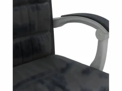 Clicnbuy Silla de oficina reclinable cuero sintético Negro Best
