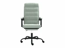 Clicnbuy Silla De Oficina|Silla de oficina reclinable de terciopelo claro