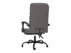 Clicnbuy Silla De Oficina|Silla de oficina reclinable masaje cuero sintético
