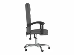 Clicnbuy Silla de oficina reclinable de tela oscuro Gris Sale