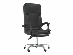 Clicnbuy Silla De Oficina|Silla de oficina reclinable masaje cuero sintético