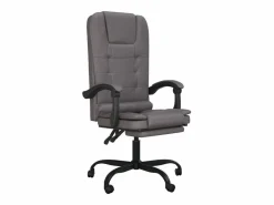 Clicnbuy Silla De Oficina|Silla de oficina reclinable masaje cuero sintético