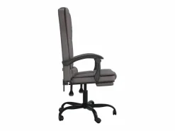 Clicnbuy Silla De Oficina|Silla de oficina reclinable masaje cuero sintético