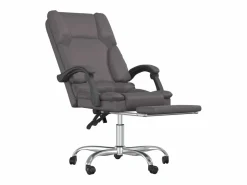 Silla de oficina reclinable masaje cuero sintético^Clicnbuy Outlet