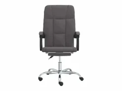 Clicnbuy Silla de oficina reclinable cuero sintético Gris