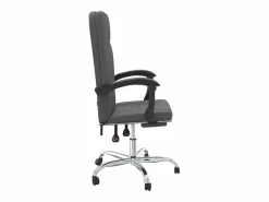 Clicnbuy Silla de oficina reclinable cuero sintético Gris