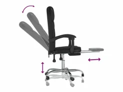 Clicnbuy Silla De Oficina|Silla de oficina reclinable cuero sintético
