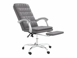 Silla de oficina reclinable cuero sintético^Clicnbuy Best