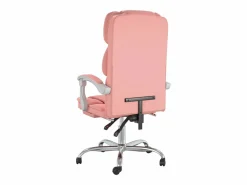 Clicnbuy Silla de oficina reclinable cuero sintético Rosa Sale
