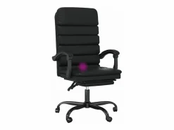 Clicnbuy Silla De Oficina|Silla de oficina reclinable masaje cuero sintético